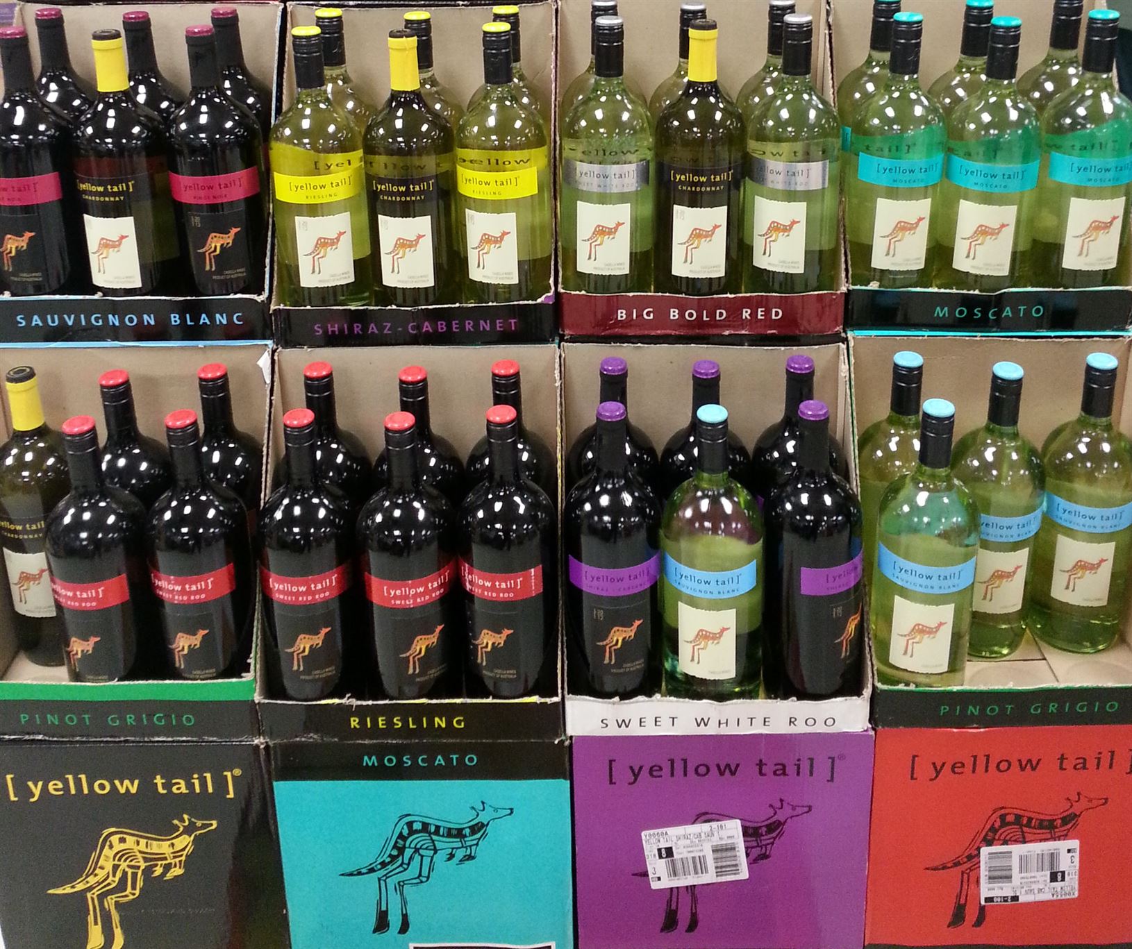 Yellow Tail Wines Floor Display